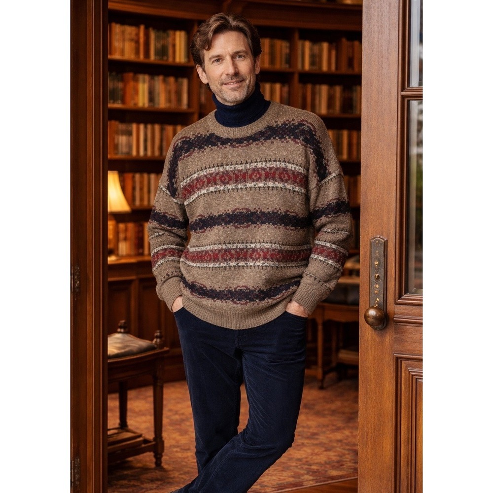 Gant Men's Multi Stripe Sweater XXL 100% Cotton 90s Vintage Grandpa‎ Grunge